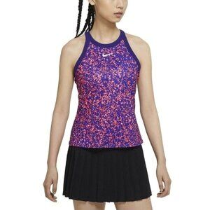 Nike Court Women's Printed Tennis Tank Red Dri-Fit Racerback NWT Sz XL Brethable